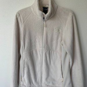 North Face Cream Colored Full Zip Jacket